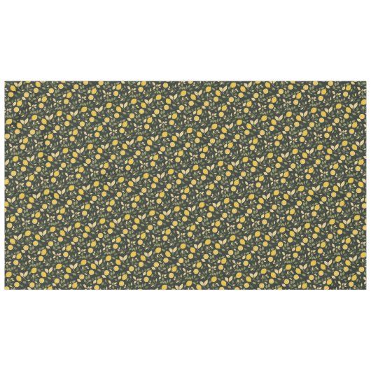Zitronen und Blätter Tischdecke (Vorderseite (Horizontal))