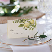 Zitronen und Blätter Visitenkarten