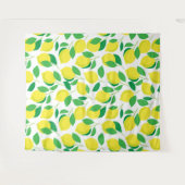 Zitronen und Blätter Wandteppich (Vorderseite (Horizontal))