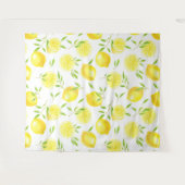 Zitronen und Blätter Wandteppich (Vorderseite (Horizontal))