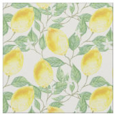 Zitronen und Blossom Stoff (Nahaufnahme)