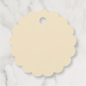 Zitronen und Blume Brautparty Geschenkanhänger (Rückseite)