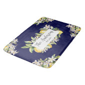 Zitronen und Blume Name der botanischen Blumenfami Badematte (Schrägansicht)