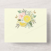 Zitronen und Blume Version 2 All In One Einladung (Rückseite)