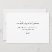 Zitronen und Blüten Mittelmeerischer Abschluss Dankeskarte (Rückseite)