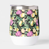 Zitronen und Blütenmuster | Citrus Monogram (Rechts)