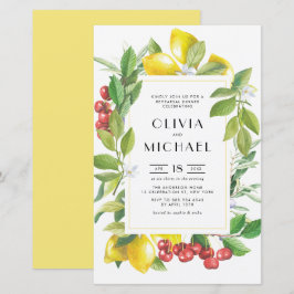 Zitronen und Cranberries Botanische Probe Abendess