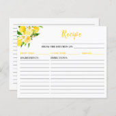 Zitronen und Folienkarte (Vorne/Hinten)