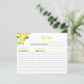 Zitronen und Folienkarte (Stehend Vorderseite)