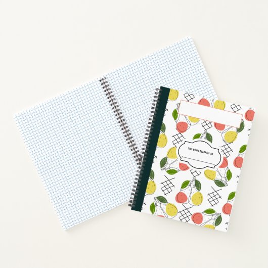 Zitronen und Fruchtkomposition Notebook Notizblock (Innenseite)