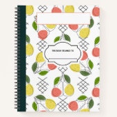Zitronen und Fruchtkomposition Notebook Notizblock (Vorderseite)