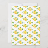 Zitronen- und GrünBaby-Dusche Einladung (Rückseite)