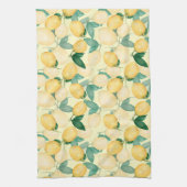 Zitronen und Grüne Küche Geschirrtuch (Vertikal)