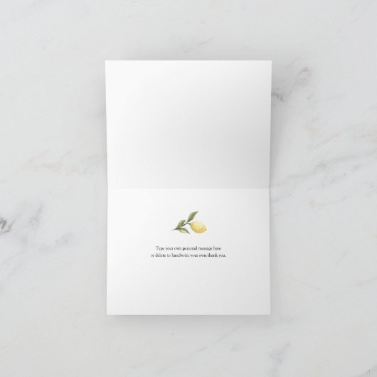 Zitronen und Grüne Vielen Dank (Innenseite)