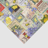 Zitronen- und Lavendelgewebe Seidenpapier (Ausschnitt)