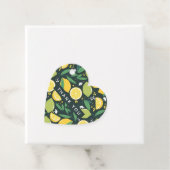 Zitronen und Limes Fruchtmuster in Grün und Gelb Geschenkanhänger (Beispiel)