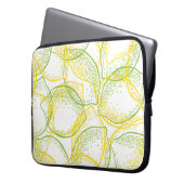 Zitronen und Limes: Neues Muster. Laptopschutzhülle (Vorderseite Links)