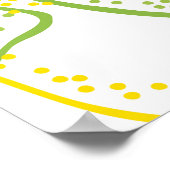 Zitronen und Limes: Neues Muster. Poster (Ecke)