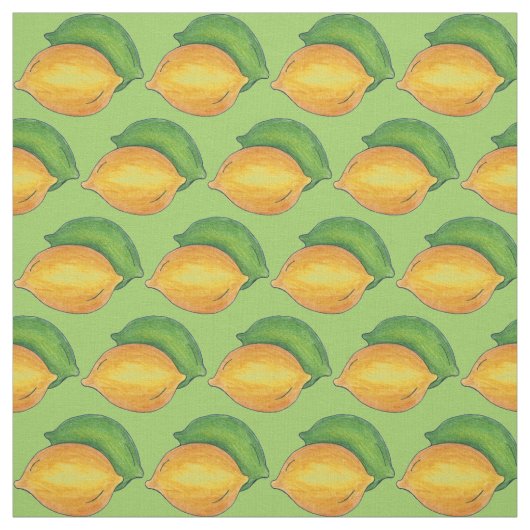 Zitronen und Limes Zitrusfrüchte Früchte Frucht Pr Stoff (Muster)