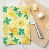 Zitronen und Limonade Geschirrtuch (Viertel Falte)