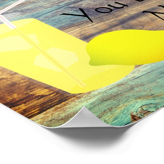 Zitronen und Limonade Poster (Ecke)