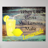 Zitronen und Limonade Poster (Vorne)