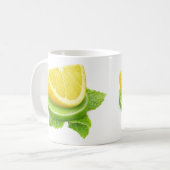 Zitronen und Limone Scheiben Kaffeetasse (Vorderseite Links)