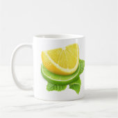 Zitronen und Limone Scheiben Kaffeetasse (Links)