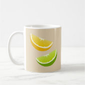 Zitronen- und Limonen-Zitrus-Kaffeetasse als Gesch Kaffeetasse (Links)