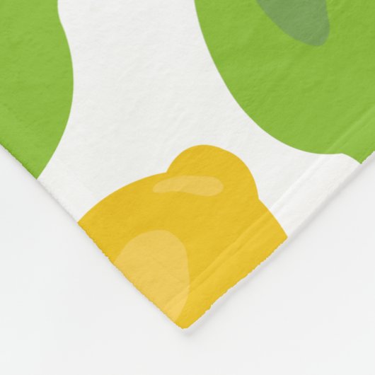 Zitronen und Limones Muster Fleecedecke (Ecke)