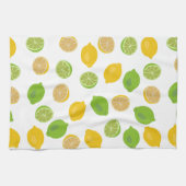 Zitronen und Limones Muster Geschirrtuch (Horizontal)