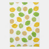 Zitronen und Limones Muster Geschirrtuch (Vertikal)