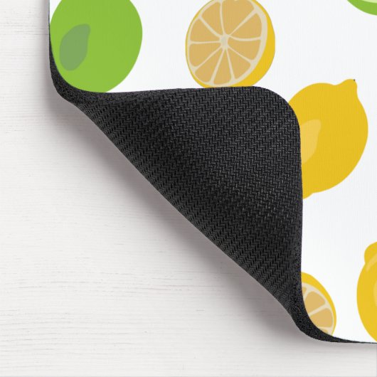Zitronen und Limones Muster Mousepad (Ecke)