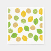 Zitronen und Limones Muster Serviette (Vorderseite)