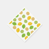 Zitronen und Limones Muster Serviette (Ecke)