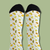 Zitronen- und Limones Zitrusfruchtmuster Socken