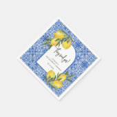 Zitronen und mediterrane Fliesen sagten ja Dusche Serviette (Ecke)