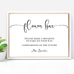 Zitronen und Mimosa Bar Poster