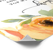 Zitronen und Mimosa Bar Poster (Ecke)