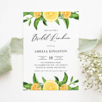 Zitronen und Orangen Garland Sommer Bridal Luncheo
