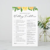 Zitronen und Orangen Hochzeiten Traditionen Duschs (Stehend Vorderseite)