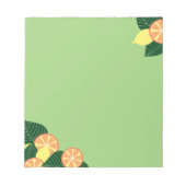 Zitronen und Orangen Notizblock (Vorderseite)