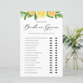 Zitronen und Orangen sagte er, sie sagte Braut ode (Stehend Vorderseite)