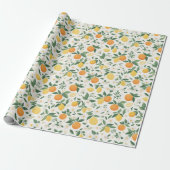 Zitronen- und Orangenschalenmuster  Geschenkpapier (Ungerollt)