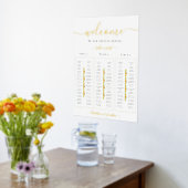 Zitronen- und Orangenzitrus-Hochzeitstabelle Gold Foliendrucke (Ablage(Küche))