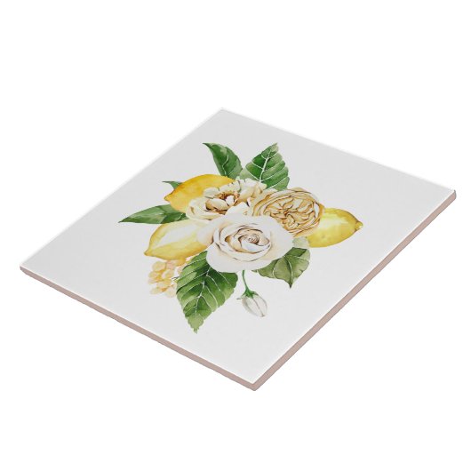 Zitronen und Rose Fliese (Seite)