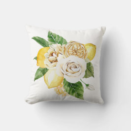 Zitronen und Rose Kissen