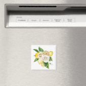 Zitronen und Rose Magnet (In Situ (Geschirrspüler))