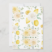 Zitronen und Rose Save the Date Einladung (Rückseite)