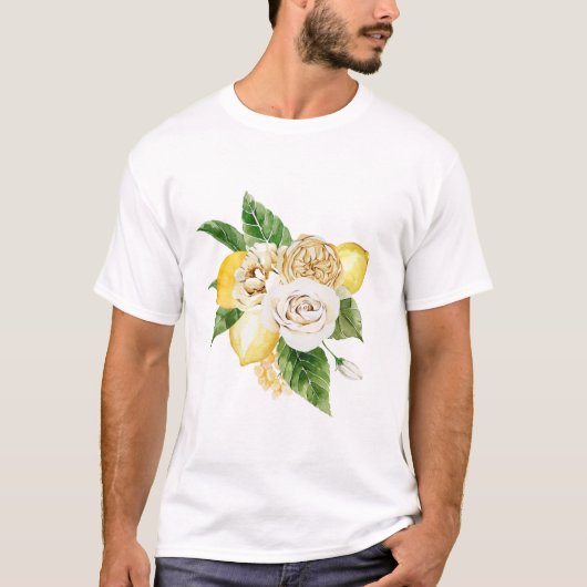 Zitronen und Rose T-Shirt (Vorderseite)